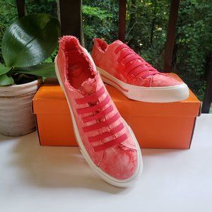 ROCKET DOG Jokes Tie Dye Sneakers in Melon Pink Cotton Size 7.5